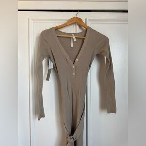 Aritzia Henley Sweater Dress